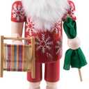 Clever Creations Robot Santa 14 Inch Traditional Wooden Nutcracker, Festive Christmas Dcor for Shelves and Tables
