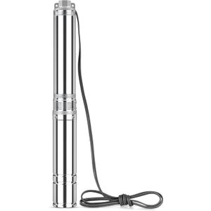 PUMPMAN 1.5 HP Deep Well Submersible Pump, 110V, 26.4 GPM Flow, 315 Ft Head, 4'' Stainless Steel Water Pump, Deep Well Water Pump for Industrial, Irrigation&Home Use, IP68 Waterproof Grade