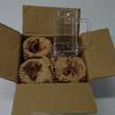 4 Pack Heavy Beer Mugs, Large Beer Glasses with Handle, 14 Ounce Glass Steins, Classic Beer Mug glasses Set