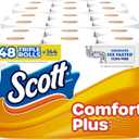 Scott ComfortPlus Toilet Paper, 48 Triple Rolls, 231 Sheets per Roll, Septic-Safe, 1-Ply Toilet Tissue