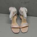Delicious Everly ~ Women Ankle Strap Low Heel Bridal Dress Sandals (8.5)