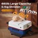 Bonvoisin Digital Platform Scale 660LBs Heavy Duty Floor Scale KG/LB Switchable Postal Shipping Scale for Weighing Packages, Luggage, Suitcases, Boxes