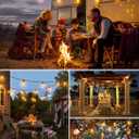 Brightown Outdoor String Lights 190FT with 60+2 Shatterproof Edison Bulbs, Waterproof Hanging Patio Lights Outside for Backyard Deck Garden Party Xmas Decor, 2700K