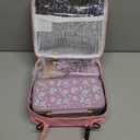 PIQUEBAR Bento Lunch Box for Kids with Thermo Ice Pack Lunch Food Container Insulated Bag, 18oz Plastic Sport Water Bottle for Kid Girls Boys (Pink Mermaid)