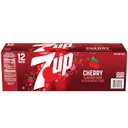 3 x 7UP Cherry Flavored Soda, 12 fl oz cans, 12 pack