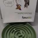 Coomazy Slow Feeder Dog Bowls, Silicone Dog Bowl with Suction Cups, Slow Feeder & Non-Slip Design, Boredom and Anxiety Reducer, Suitable for All Breed Dogs, Avocado Green