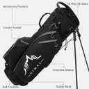 GoHimal 14-Way Golf Stand Bag, Golf Bag with Stand - Lightweight Durable Club Bag for Men & Women