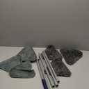 JEHONN Wall Cleaner Mop with Long Handle 82 Inches, 3-in-1 Ceiling Cleaning Tool Duster with 6 Replacement Microfiber Chenille Pads for Painted Walls, Window, Floor, Baseboard (Blue)