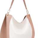 Hobo Bag for Women Crossbody Purses Shoulder Handbags Top-Handle Saddle Bag (Sandy)