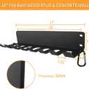 Home Gym Storage - Heavy-Duty Barbell Holder, Kettlebells, Weight Bar, Workout Rack Equipment, Foam Roller, Jump Rope, Resistance Band