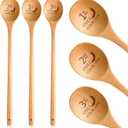 Set of 3 Chili Cook Off Trophies Prizes, 1st, 2nd, 3rd, Wooden Spoons for Cooking, 13 Inch Awards Long Handled Cooking Spoons for Gift Baking Kitchen