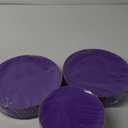 PULOTE 100PCS Purple Plastic Plates - Disposable Purple and Gold Plates Include 50 Dinner Plates 10.25 Inch and 50 Dessert Plates 7.5 Inch for Party&Birthday