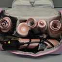 StyleVibe 6-in-1 Air Styler, Hair Dryer & Blow Dryer Brush with Travel Case - Auto Wrap Curls (L/R), Fast Drying, Thermal Round Brush for Smooth Blowouts & Frizz-Free Volume, No Heat Damage