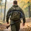 Deer Call Silencer Black Rack Rattling Antlers Silencer Rattling Deer Antlers Silent Carry Harness for Deer Hunting (Army Green-2 Pack)