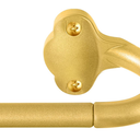 Wrap Around Curtain Rods,Gold Curtain Rods 48 to 84 Inch,5/8 Inch Adjustable Blackout Curtain Rod Set,Room Darkening Single Window Rod,Metal Thicken Hidden Curved Drapery Rods 48-90",Brass Gold