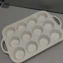 2Pack Silicone Muffin Pan for Baking with Metal Reinforced Frame, 12 Cup Regular Size Cupcake Pan, BPA Free Silicone Muffin Tray, Cupcake Baking Pan Molds for Oven Dishwasher Safe