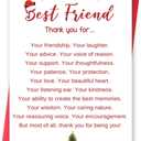 8 x Funny Christmas Card for Best Friend, Happy Xmas Holiday Gift Idea for Bestie Sister, Merry Christmas to A Special Friend Card (es148)