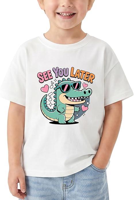 Happy Funny Last Day of School T-Shirt for Kids Toddler Girls Boys Short Sleeve Tee Cotton 4-5T