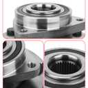 TOVASTY 2PCS 513277 Front or Rear Wheel Hub Bearing Assembly Compatible with Buick Enclave 2008-2017, GMC Acadia 2007-2016, 6 Lugs w/ABS