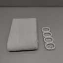 Awellife Shower Curtain Linen Textured Boho Farmhouse Shower Curtains for Bathroom Fabric Cream Cloth Liner 72 x 72 Inch