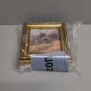 upsimples 5x5 Picture Frame with Real Glass, Ornate Vintage 5 x 5 Photo Frames for Wall Decor or Tabletop Display, Gold, 2 Pack