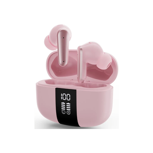 App1e AIRP0Ds Pro Alternative Wireless Ear Buds, Studio-Quality, Deep Bass, Enhanced Audio Clarity, Bluetooth 5.4 Earbuds, ENC Noise Cancelling Call, Secure Fit Memory Foam Tips, IPX6 Waterproof(Pink)