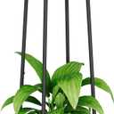 YINMIT Plant Stand Indoor, 2 Tier Wood Plant Stand, 30" Tall Vertical Flower Pot Stand, Round Corner Plant Shelf, Planter Pot Holder for Balcony Garden Patio Living Room