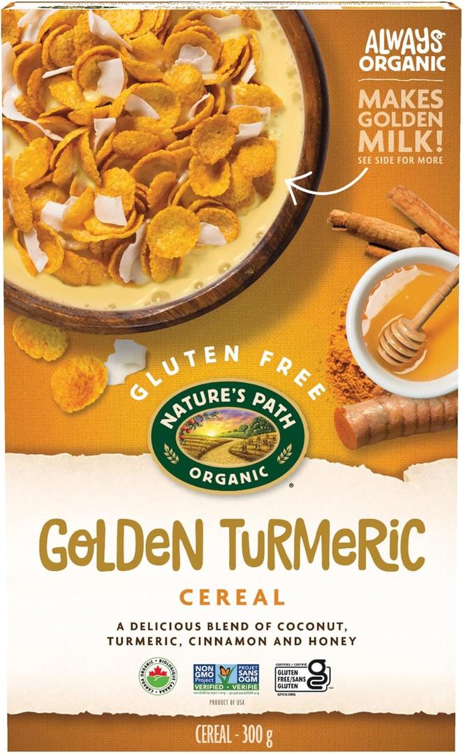 Nature's Path Organic Turmeric Cereal 300g Box (Pack of 6) BBD 07/10/2026