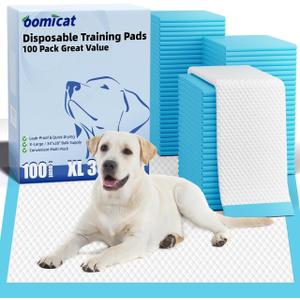 Puppy Pads XL 100 Count, Dog Pee Pads Extra Large, 34"x28" Pee Pads for Dogs, XLarge Disposable Dog Training Pads Super Absorbent&LeakProof, QuickDry Potty Piddle Pads for Doggy, Cats, Pet Supplies