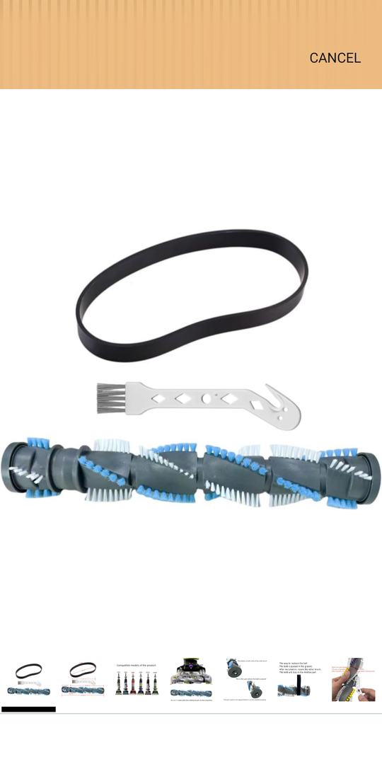 Vacuum Cleaner Brush Roll Belt for Bissell Cleanview Swivel Pet Parts 3198A 3197A 3536 3534 2252 2254 2486 2489 22543 3676 1830 1700 2692 Power Force Helix Vacuum 3313 3313U Replace Attachment 1604545