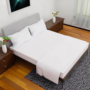 Full Size Bed Sheets  4Pcs Bed Sheets Full Size Set, Deep Pocket, Double Brushed Microfiber, Fade Resistant, Soft & Breathable for Cozy and Comfortable Sleep(White)