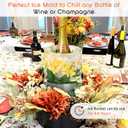 Ice Bucket Mold,Ice Mold Wine Bottle Chiller,Champagne Bucket Ice Mold, Flower/Fruits/Any Decoration to DIY Your Champagne Bucket Ice Mold For Special Parties (M)