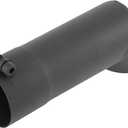 Motoforti 902.5" Turn Down Exhaust Tip T201 Stainless Steel Sandblasting Mandrel Bend Elbow Tube 9"Long Professional Exhaust Tip Black