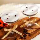 MTLEE 2 Pcs Espresso Martini Candle 7.5 oz Coffee Scented Martini Candles Gifts Natural Soy Bougie for Women Men Birthday Valentine Anniversary Christmas Bar Gifts