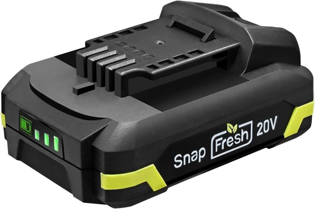 SnapFresh 20V 2.0Ah Li-ion Battery, (Not Compatible with Other Brands), Lithium-Ion Battery Support Fast Charging(BBT-DC20A) Pack of 2
