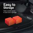 BATTIFE 6 Pack 28 Inch Collapsible Traffic Cones, Orange Safety Cones | Collapsible 28-in orange cones with reflective collar; portable for parking lots, driving practice, events, and storage.