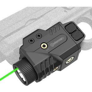 DEFENTAC 800lm Pistol Light and Green Laser Sight Combo for Guns, Tactical Flashlight White LED and Green Beam Combo, Magnetic Charging