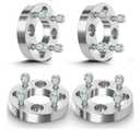4Pcs 4x100 to 4x108 Wheel Spacers 1 inch 67.1mm Wheel Adapters for Chevy for Aveo for Nova, for Honda for Civic for CRX, for Toyota for Corolla for Echo, 12x1.5 Sliver Aluminum Car Spacers