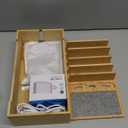 Pezin & Hulin Cell Phone Charging Station for Multi Devices, All in One Desktop Charger Organizer, with Power USB Charge Adapter and 6 Cables, Use As Power Strip Hidden Box -Natural Bamboo Color