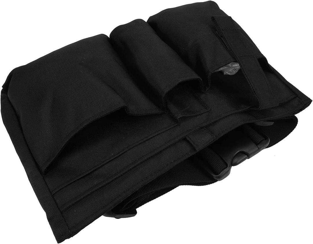 MultiPocket Waist Bag, Waiter MultiPocket Waist Pouch, 900D PVC Material, Suitable for Waiter