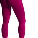 Impact Leggings for Women Hidden Scrunch Butt Leggings Seamless Workout Gym Yoga Pants Compression Tummy Control (Medium, Wild Berry)