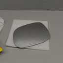 TOEMIRR Replacement Mirror Glass Driver Left Side fit for 2001-2007 Toyota Sequoia, 2000-2006 Toyota Tundra Tool-Free Installation with Adhesive Flat No Backing Plate