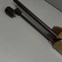 Double Curtain Rods 36-72 Inch, Bronze Double Curtain Rods with Cap Finials, Adjustable 1 Inch Front and 5/8 Inch Back Double Drapery Rod, Telescoping Dual Curtain Rod, Double Window Treatment Rods (Bronze Double Rod)