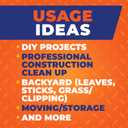 Hefty Cart Liner Trash Bags, 65 Gallon, 10 Bags (Scent Free, ARM & HAMMER Odor Control, Drawstring)