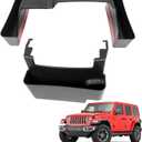 Center Console Gear Shift Organizer Fit for 2018-2025 Jeep Wrangler JL JLU 4XE/Gladiator JT Center Console Hanging Storage Tray for Wrangler&Gladiator Accessories(Hanging+Shifter Organizer)