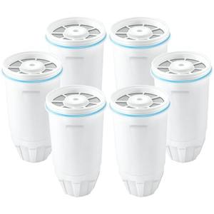 Water Filters Replacement for Z-ero Water Pitchers and Dispenser, 0 TDS Premium Filtration, Reduce Lead/Chromium/PFOA/PFOS - Improve Tap Water Taste (Pack of 6 by TOMOON)