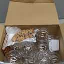 Baderke 24 Packs 6 oz Halloween Potion Drinks Cup with Straws and Stickers Plastic Potion Bottles Cocktail Ornament Balls for Halloween Christmas Centerpieces Party Decorative Supplies