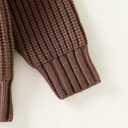 YOUNGER STAR Toddler Baby Girls Boys Knit Sweater Pullover Long Sleeve Sweatshirt Fall Winter Clothes (Brown)