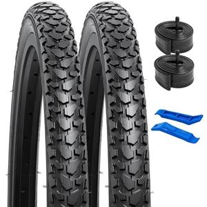YUNSCM 2-PCS 22" Mountain Bike Tires 22 x 1.75/47-457 Compatible with 22X1.75 22x1.75 Bike Bicycle Tires(Y-673)