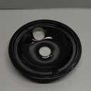 WB31M20 WB31M19 Black Porcelain Burner Drip Pans Set Compatible with GE Hotpoint Electric Range Stove Burner by Cenipar